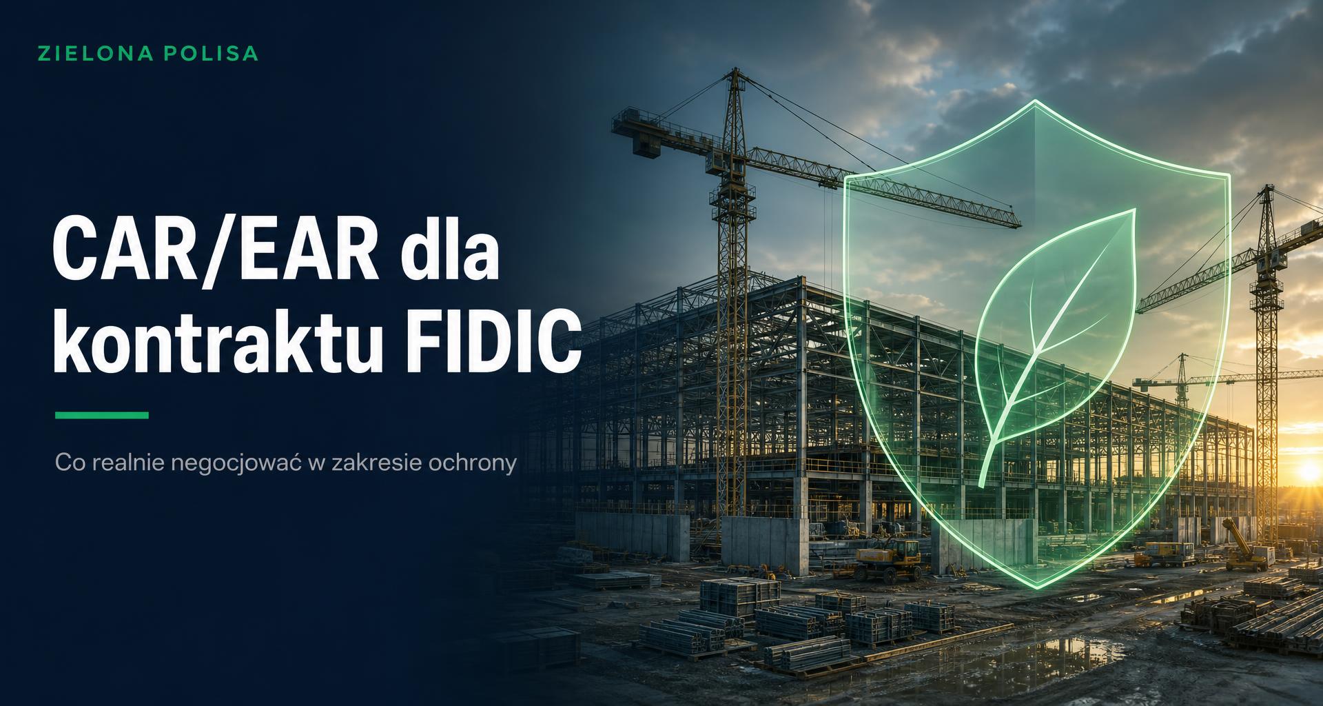 CAR/EAR dla kontraktu FIDIC — budowa hali przemysłowej